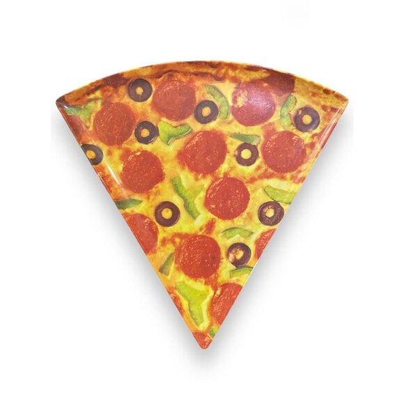 Supreme Housewares UPware 5-Piece 9" Melamine Pizza Plates Pepperoni BPA Free - Picture 2 of 4